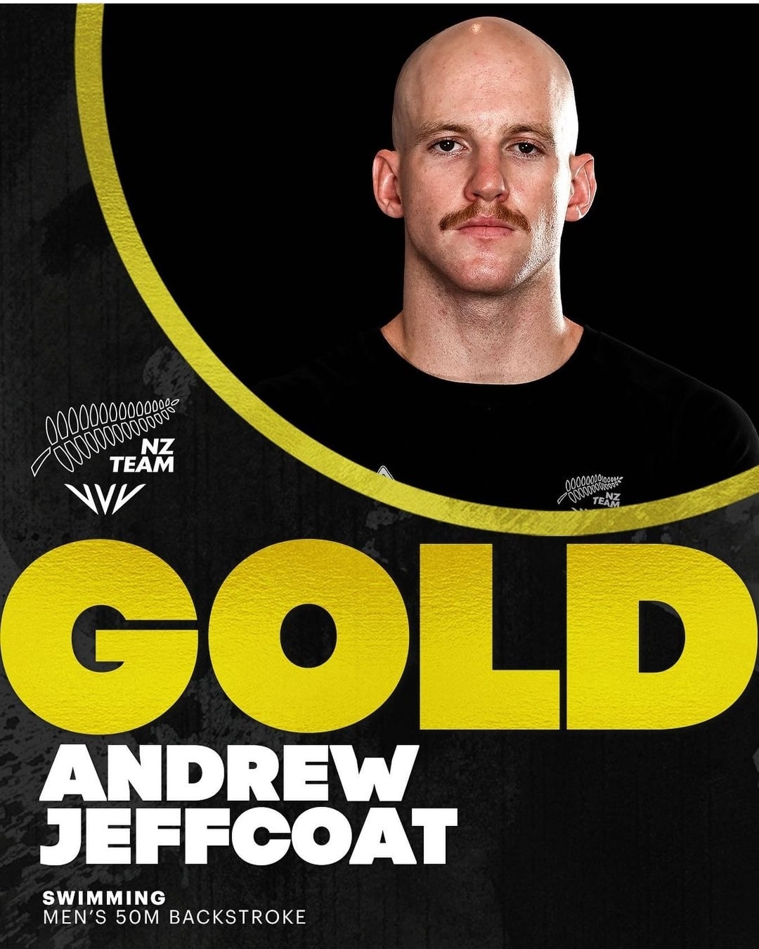 Andrew Jeffcoat Commonwealth 50m Backstroke Gold Medallist Coromandel
