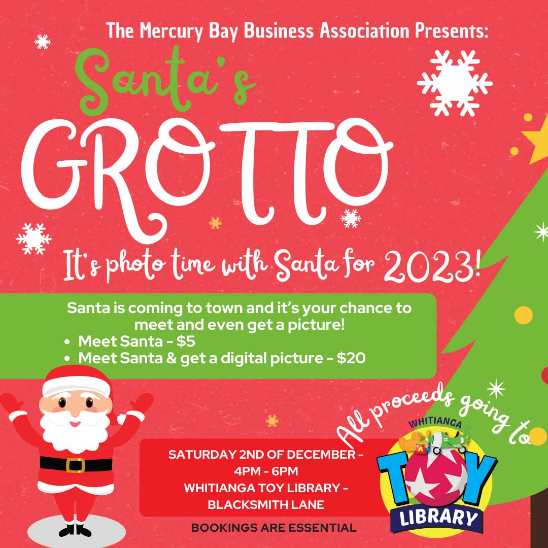 Mercury bay Business Association - Santas Grotto 2023